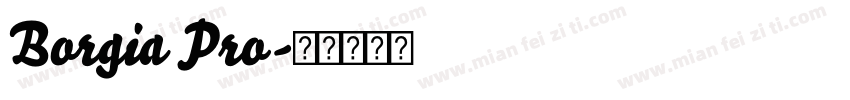 Borgia Pro字体转换
